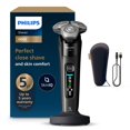 thumbnail image 1 of Philips Shaver i9000 - Maquinilla de afeitar en seco y húmedo, tinta negra, con tecnología Skin IQ, sistema de triple elevación y corte, cuchillas de precisión de doble acero giratorio 360°, modelo, 1 of 5