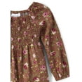 thumbnail image 3 of The Children's Place Baby & Toddler Girls Long Sleeve Smocked Dress, Sizes 6M-5T, 3 of 3