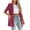 Hot Pink Velvet Blazers, variant on Velvet Blazer Women Long Cardigan Dressy Ruffle Open Front Lightweight Velvet Jacket with Pockets