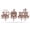 Rust, variant on RealSteel Outdoor Christmas Train Set – Holiday Yard Decorations – Winter Xmas Spirit Décor – Santa Clause, Snowman, Elves & Peppermint – Feliz Navidad – Garden Art Display with Stakes (Gold)