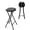 Black, variant on Garvee Folding Stool, 27.6 inch Tall Bar Stool with Safety Lock, 400lbs Capacity, 2 Pack, Black