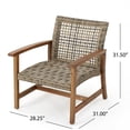 thumbnail image 6 of Afuera Living Modern / Contemporary Outdoor Mid Century Grey Club Chairs Natural, 6 of 22