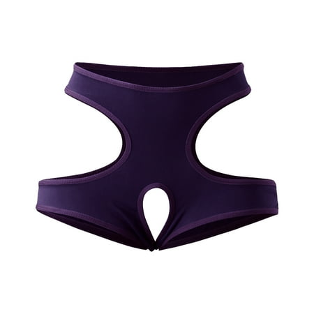 

wofedyo Lingerie Sets for Women Classy Women Fashion Super Sexy Pure Color Plus Size Open File Briefs Underwear Womens Lingeries Underwear Women Purple 3XL