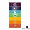 thumbnail image 1 of Bohemian Mandala Beach Mat & Yoga Towel - Rainbow Tapestry Blanket, 1 of 8