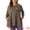 Coffee, variant on DARING DIVA Women's Plus Size Long Sleeve Color Block Knit Tunic 2X Gray