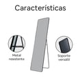 thumbnail image 2 of Espejo de Piso Cuerpo Completo con Soporte y Marco de Metal para Pared Ideal para Dormitorio Recámara Cambiador Mirel DLUM01, 2 of 9
