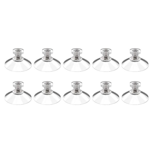 Ounissouiy Ventosa de PVC portátil reutilizable reemplazo transparente montado en la pared resistente hogar Oficina 40mm taza herramienta Almacenamiento y organización del hogar 10 piezas