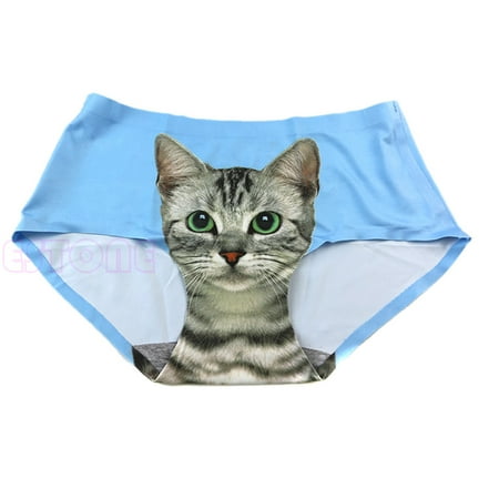 

Women s Pussycat Anti Emptied Panties for Cat Printing Underwear Seamless Briefs
