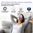 thumbnail image 5 of Sleep Mask, Silk Eye Mask for Sleeping with Adjustable Strap, Blindfold Eyeshade for Men & Women, Comfortable & Soft Eye Cover Eyeshade for Night Sleep (Light Purple), 5 of 7