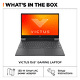 thumbnail image 4 of HP Victus 15.6 inch Gaming Laptop, FHD IPS 144Hz Display, AMD Ryzen 5-7535HS, 8GB DDR5 RAM 512GB PcIe SSD, Backlit Keyboard, Windows 11 Home, Mica Silver, 4 of 5