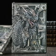 thumbnail image 2 of 3D Embossed Flying Dragon Journal Writing Notebook Hardcover Handmade Daily Notepad,Travel Diary Notebooks To Write In,Gift For Men Women, 2 of 3
