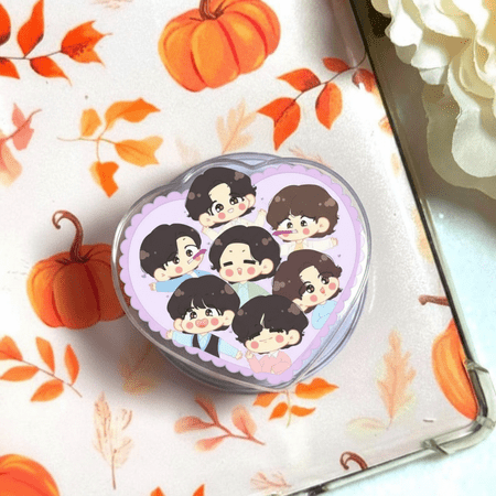 Kpop Phone Grip, Minimal Idol Design, Aesthetic Holder