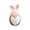 Pink-PK-home supplies, variant on MORESEC Home Easter Bunny Ear Dwarf Resin Figurine, Gnome Statue for Garden Patio Desktop Home Decor Gift, 4.7x3x2.8 Inch, 1 Piece Decor