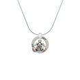 thumbnail image 2 of Delight Jewelry Silvertone Sitting Bunny with Easter Egg Joy Ring Charm Necklace, 18", 2 of 4