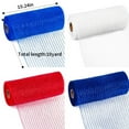 thumbnail image 2 of EIMELI 4 Rolls Poly Deco Mesh -10 Inch Wide Deco Poly Decorative Mesh Ribbon Wrapping Ribbon Rolls for Home Door Wreath Decoration DIY Crafts Making, 2 of 6