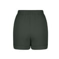 thumbnail image 6 of Mgmyaa Women's Casual Shorts Plus Size Shorts for Women Solid Three Way Pants with Drawstring Shorts Young Adults Athletic Shorts Biker Shorts Running Workout Shorts, 6 of 7