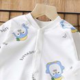 thumbnail image 4 of CAUYDY 0-3M 6-9M 12-18M Preemie Girls One-Pieces Newborn Long Sleeve Sleepwear for Boys Baby Fall Winter Pjs Infant Clothing Sizes 0-3 Months,Light Blue, 4 of 5