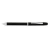 Cross Tech3+ Retractable Ballpoint Pen, Black Barrel, Black/Red Ink, Medium Point