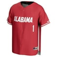 thumbnail image 2 of Men's GameDay Greats #1 Crimson Alabama Crimson Tide Lightweight Baseball Fashion Jersey, 2 of 4