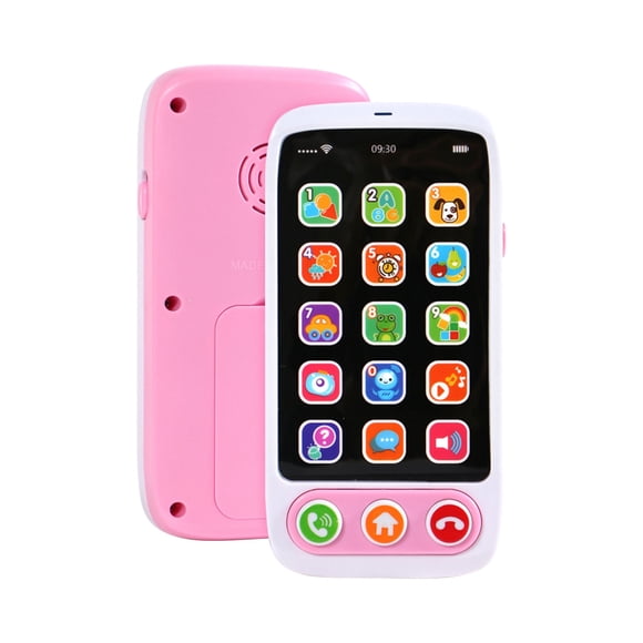 Pink Learning Mobile Phone Smart Cellphone Toy For Kids With Music Sound Educational Preschool Toy For Child Birthday Gift Idea