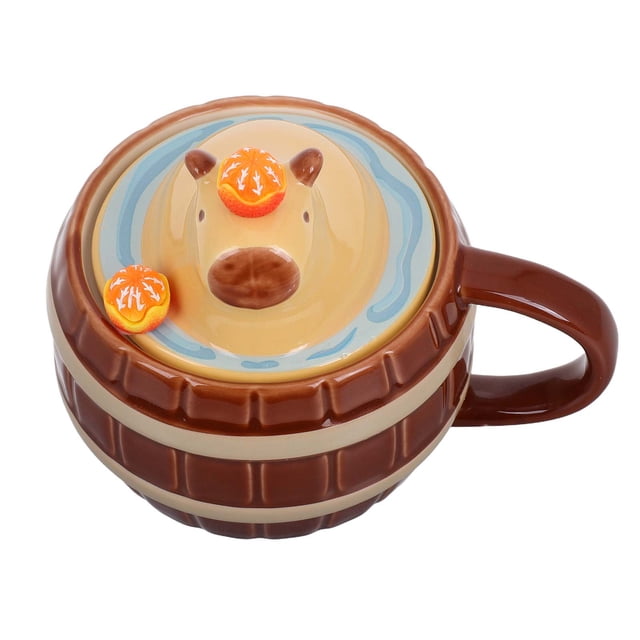 Cute Ceramic Capybara Mug For Coffee And Tea Creative Water Cup For Women For Home And Office Use Large Capacity Ideal Present For Capybara Lovers