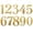 Gold, variant on Gold Number Stickers, 5.5", 10 Sheets Vinyl Self-Adhesive Numbers 0-10 for Mailbox, Waterproof Trash Can, Door, Outdoor Use, House Number Signs, Labels