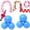 Blue(3pcs)*2, variant on EVHRZN Reusable Balloon Garland Arch Inflatable, Inflatable Pvc Linked 18' Balloons with Elastic Bands, Party Decoration for Birthdays, Weddings & Celebration