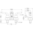 thumbnail image 4 of Builders Shoppe 3210BN/4120BN RV/Motorhome Replacement Non-Metallic Two Handle Tub Faucet Valve Diverter with Matching Hand Held Shower Set Brushed Nickel Finish, 4 of 6