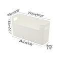 thumbnail image 5 of Kitchen Storage Box, Plastic Organization Bin, Large Capacity Cabinet Divider, for Pantry Organization and Countertop Storage, White, by FAJHHA, 5 of 6