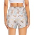 thumbnail image 2 of Lsque Animals In Tribe Printed Women's Running Shorts with Liner Pockets,Elastic Quick Dry Workout Athletic Gym Yoga Shorts,Womens High Waist Shorts-Large, 2 of 9