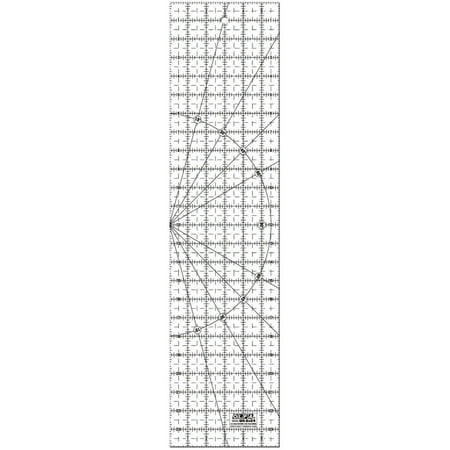 OLFA Frosted Advantage Non-Slip Ruler "The Essential"-6"X24"