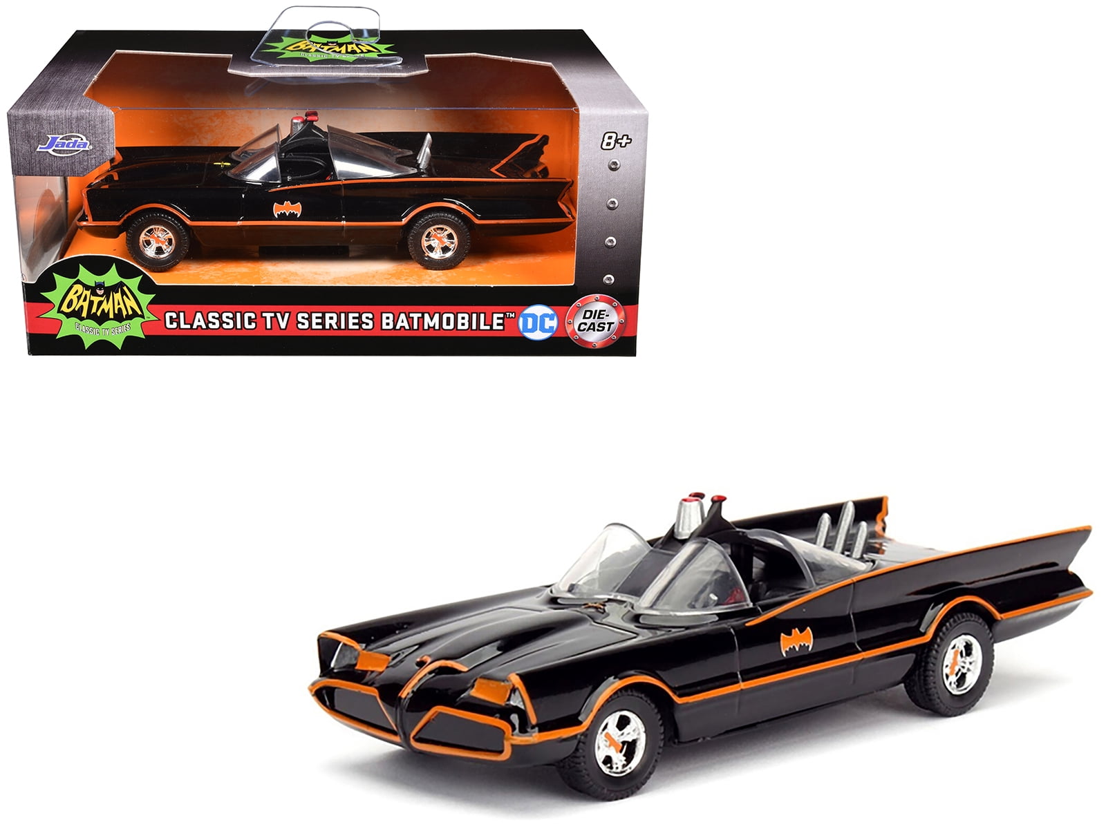 Jada Toys 1/24 Batmobile – Batman Animated Series, Avec Figurine, 30916BK