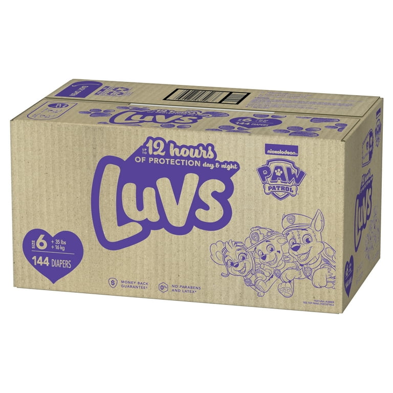 Luvs - Luvs, Paw Patrol - Diapers, Size 6 (Over 35 lbs) (64 count), Shop