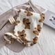 thumbnail image 2 of Bolso de felpa de otoño con estampado de oso de gran capacidad para mujer (blanco), 2 of 6