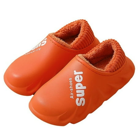 

PIKADINGNIS 2022 New Winter Slippers Warm Men Shoes Waterproof Women Couples Non-Slip Cotton Shoes Indoor Outdoor Plush Slippers Home Slides