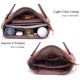 thumbnail image 5 of Bolso bandolera Idesort grande para mujer rosa con monedero, 5 of 7