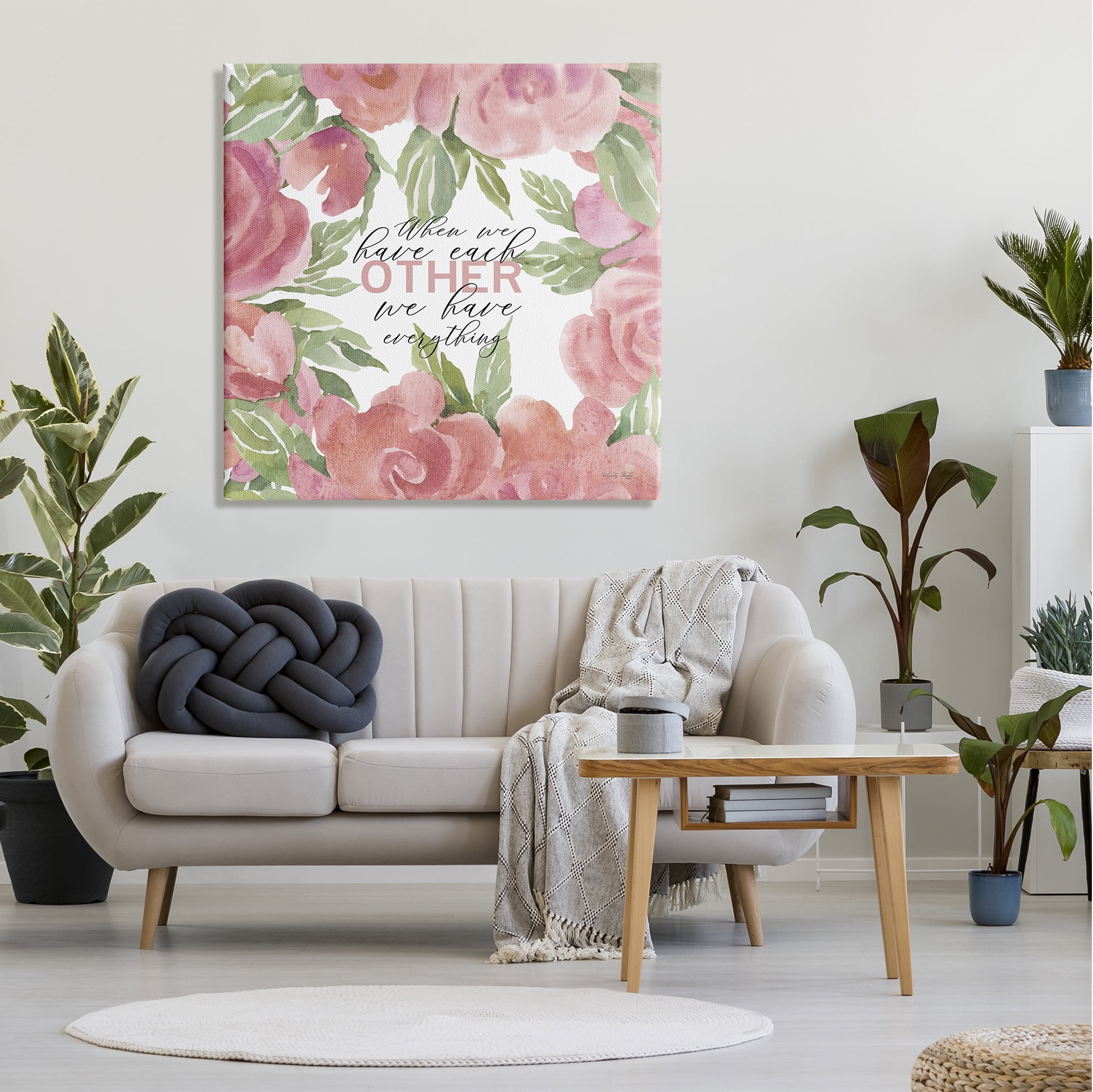 Stupell Industries When We Have Each Other Floral Romantic Sign,36 x 36, Design by Cindy Jacobs