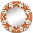 thumbnail image 3 of DESIGN ART Designart 'Moroccoan Tiles In Earth Tones IV' Printed Abstract Tile Wall Mirror 32in.x32in., 3 of 5