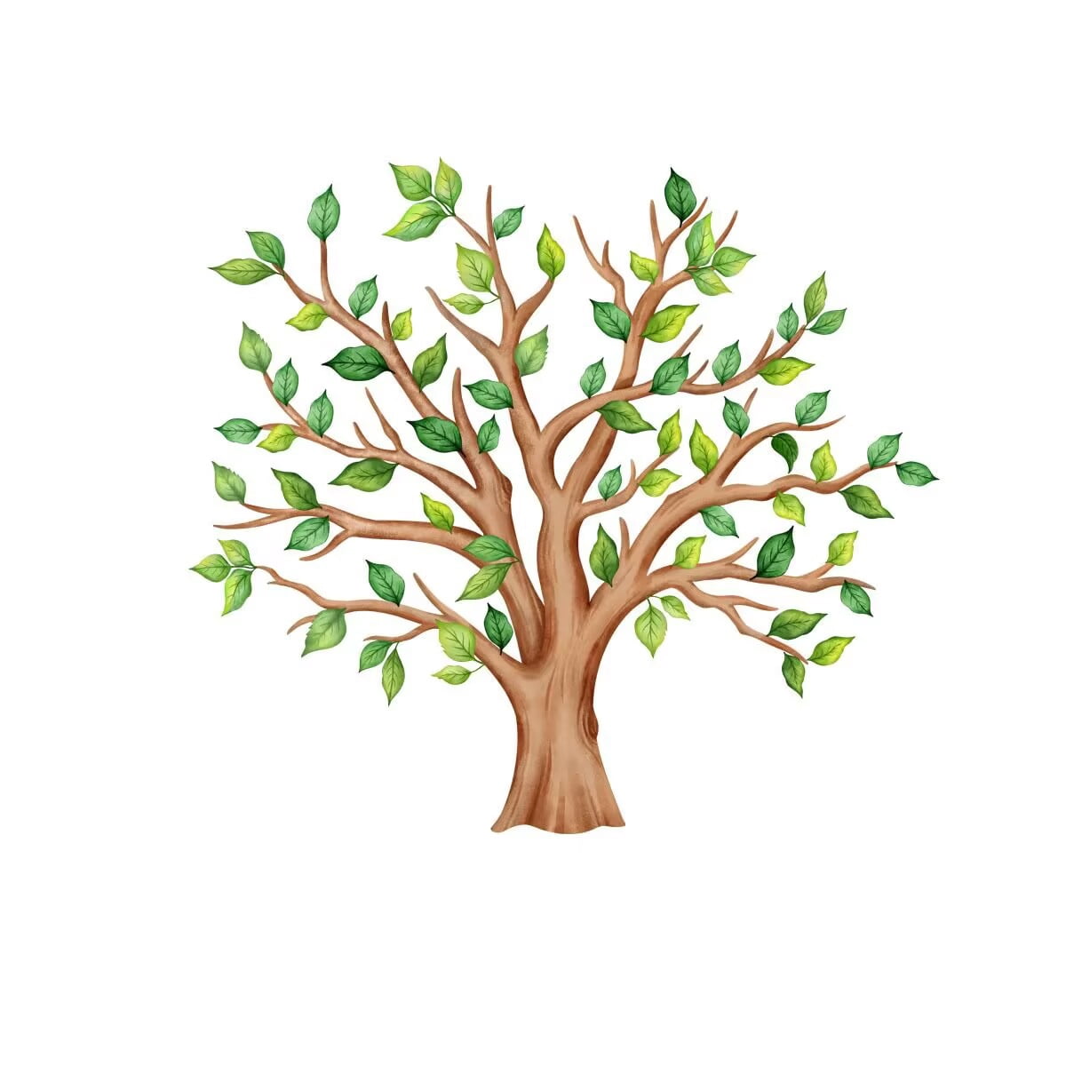 Large Tree Wall Decals Green Plants Jungle Wall Stickers for Kids Room Classroom Nursery Bedroom Home Decor Peel and Stick Art Murals for Bedroom Nursery Office