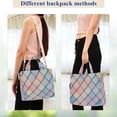 thumbnail image 4 of FORMRS Womens Corduroy Tote Bag Crossbody Shoulder Handbag with Pocket, Orange Art Pattern, 4 of 7