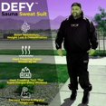 thumbnail image 4 of Traje de sauna resistente DEFY para perder peso, sudadera con capucha que envuelve todo el cuerpo para hombre y mujer, antidesgarros, equipo de gimnasio, entrenamiento y ejercicio, 4 of 7