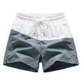 thumbnail image 1 of pstuiky Pantalones cortos para hombre, Pantalones cortos transpirables de color liso para hombre, informales, para vacaciones, con bolsillos Pantalones cortos cargo, 1 of 3
