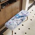 thumbnail image 3 of Whosucclay Turtle Paint Splatter Print Dining Room Bench Covers Dustproof Dining Chair Covers for Living Room, Bedroom, Kitchen, Rectangle Bench Seat Protector Waterproof Bench Slipcover, 3 of 7