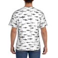 thumbnail image 2 of Rocae Party Shark Cute for Men's Moisture-Wicking Crew Tee - T-Shirt for Sports, Outdoor Activities, and Casual WearSmall, 2 of 9