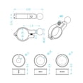 thumbnail image 2 of Peggybuy Bicycle Riding Clip Adjustable GPS Bracket Motorcycle Accessories (17mm), 2 of 5