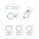 thumbnail image 3 of Clip para Montar en Bicicleta  Soporte GPS Ajustable Accesorios Motocicleta (17mm), 3 of 6