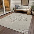 thumbnail image 6 of Addison Rugs Chantille Indoor/Outdoor Traditional Vintage Beige Washable Rectangle Rug, 2'6" x 3'10", 6 of 6