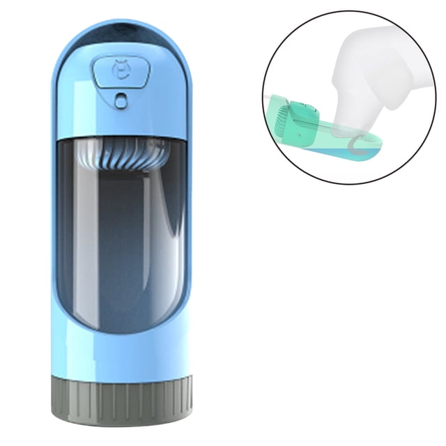Botella de agua para perros para caminar, botella de agua portátil para perros, dispensador de agua para mascotas, botella de agua para beber al aire libre para viajar Zhivalor Platos y Bebederos