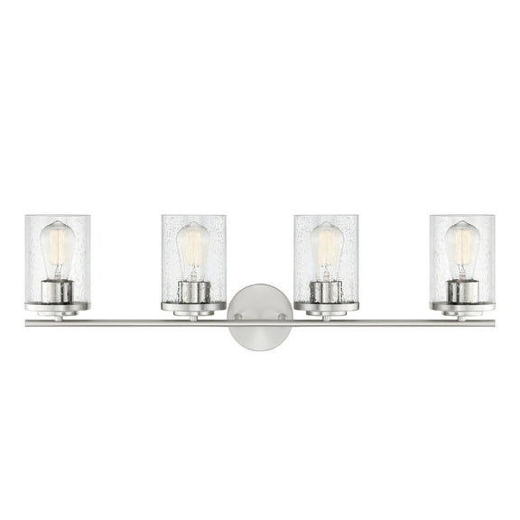 Marshall 4-Light Bathroom Vanity Light in Polished Chrome
