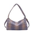 thumbnail image 1 of Jumpingount Bolso bandolera de lona para mujer, bandolera a cuadros de viaje, organizadores de gran capacidad, suministros de bolsas de mensajero portátiles Bolsas de mensajero y de hombro Azul Jumpingount AP012670-02, 1 of 6